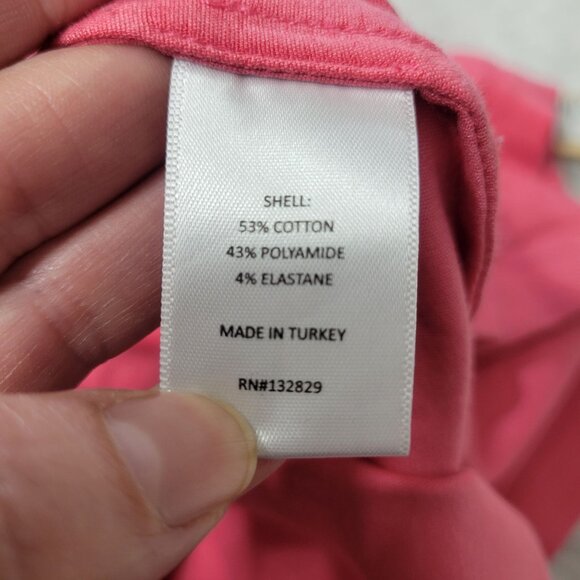 L'Academie Calypso Coral Pink Short Sleeve Violet Button Down Mini Dress Small - Picture 6 of 15